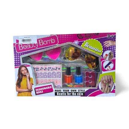 Beauty Bomb Fashion Nail Set – Creative Nail Art Kit for Kids