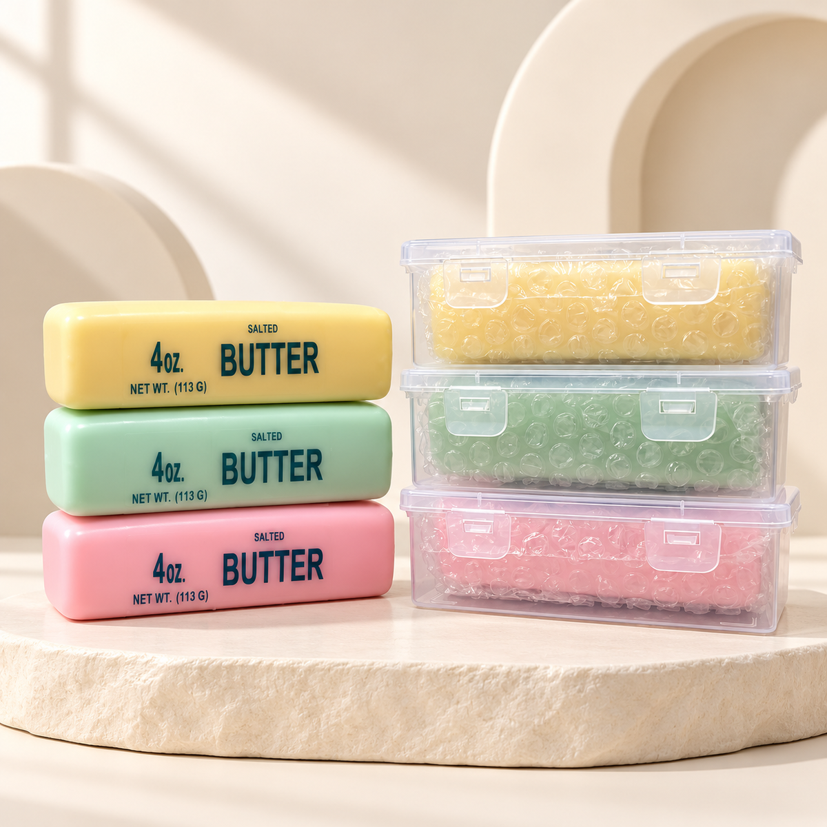 Squeezy Butter – Pastel Butter Squishy Toy