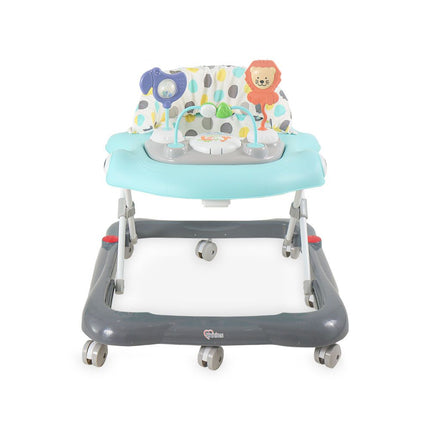 Blue Baby Walker – Soft Padded Seat, Multi-Directional Wheels & Entertaining Tray