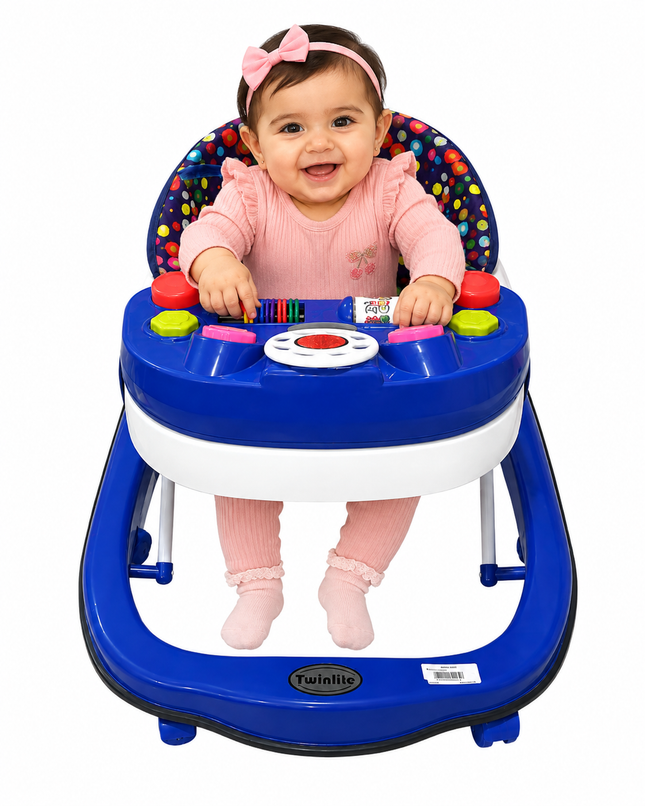Baby Walker with Interactive Activity Tray & Adjustable Height – X-t01