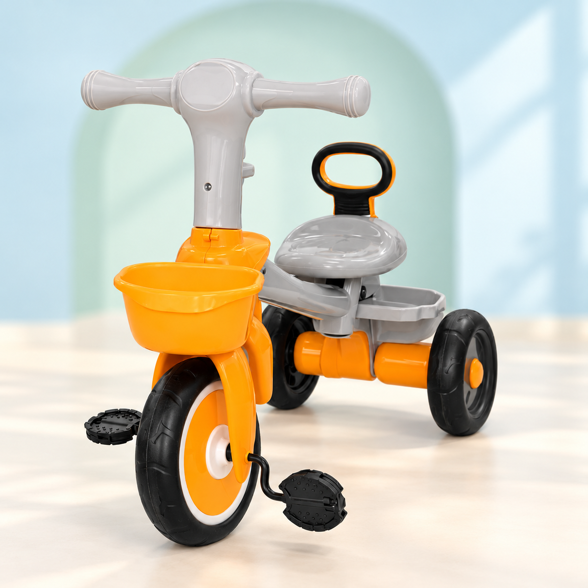 Kids Tricycle with Storage Basket -