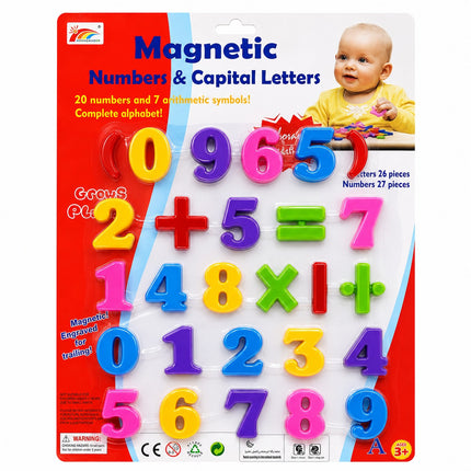 Magnetic Numbers & Mathematical Symbols Learning Set for Kids – Educational Math Magnets