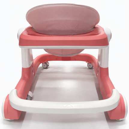 Car-Style Musical Baby Walker – Pink & White