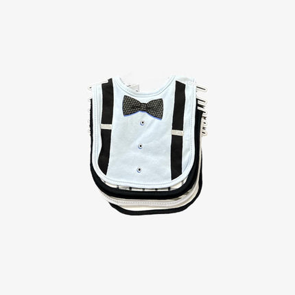 Baby Bib Gift Set Of 5 (White/Black)