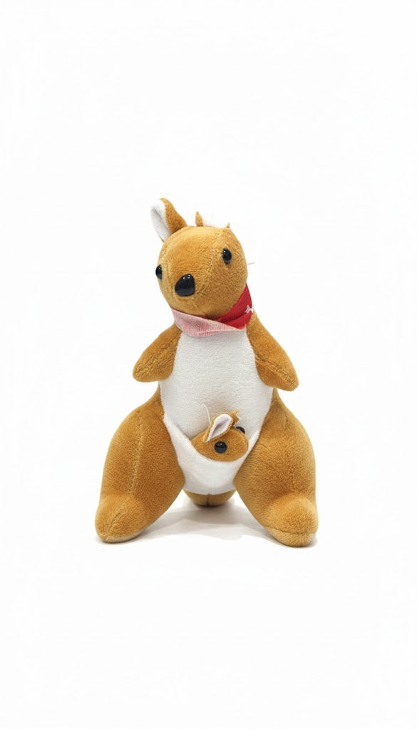 Cute Kangaroo Mom & Baby Plush Toy – Soft Stuffed Animal