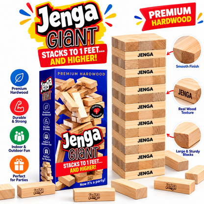 IMPORTED | Giant Jenga Wooden Tower Game