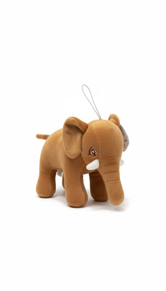 Cute Brown Elephant Plush Toy – Soft & Adorable Stuffed Animal