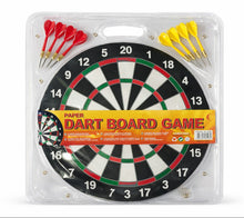 Paper Dart Board Game Set with 6 Darts – Double Sided Target Board