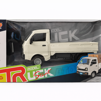 1:16 RC Model Truck (2.4G) – DIY Sticker Edition with Lights & Spray Effect (6+ Ages)