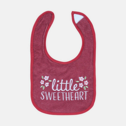 Infant Baby Bib Pack Of 3 Little Sweet Heart