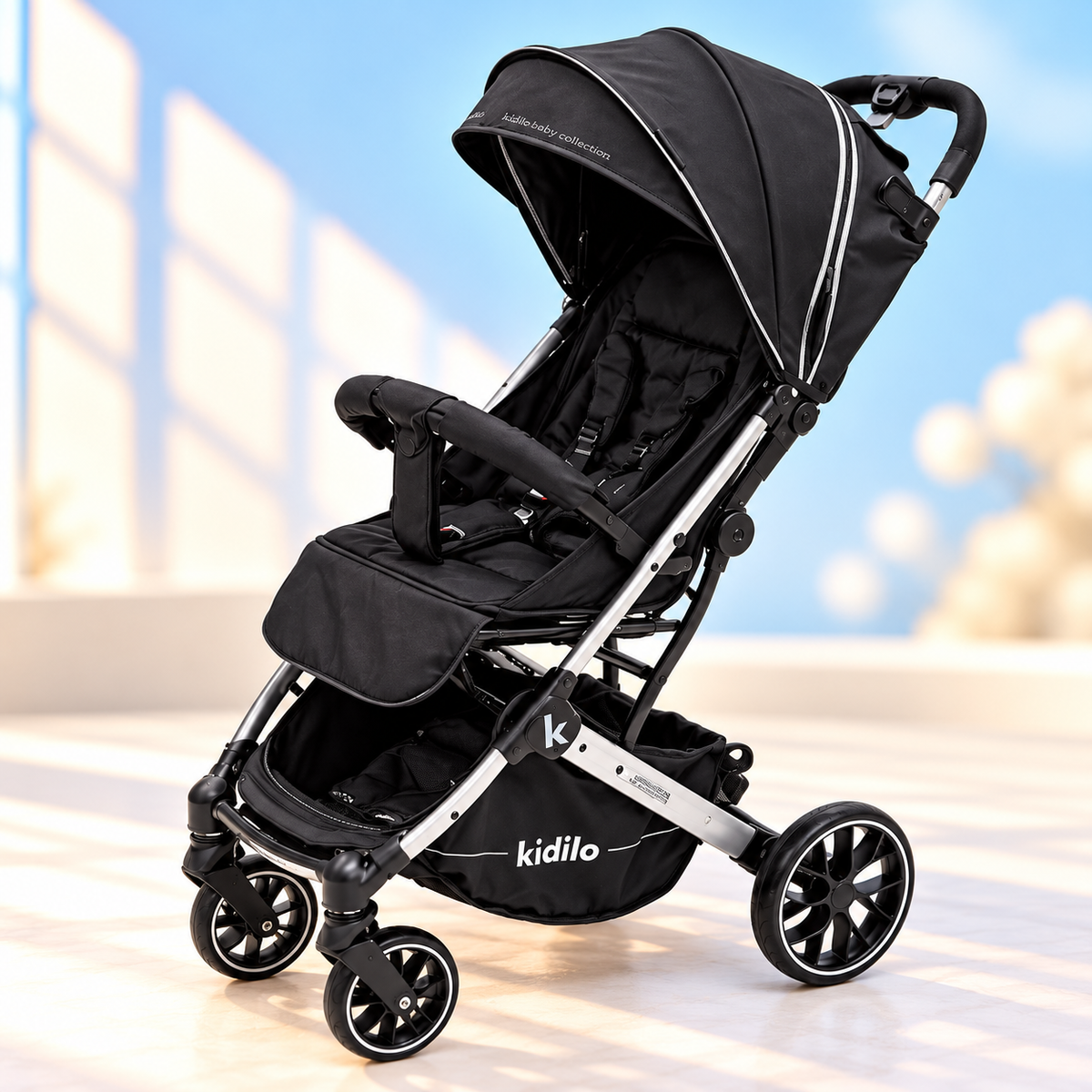 Kidilo K12 Baby Stroller – Black