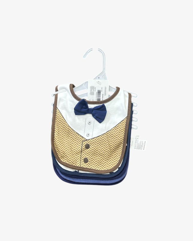 Baby Bib Gift Set Of 5 (Brown/Blue)