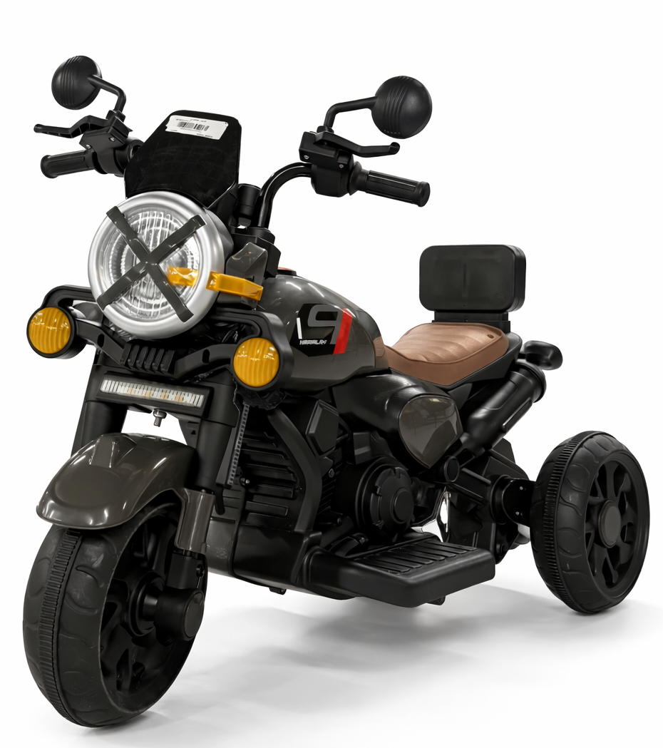 Kids Electric Ride-On Motorcycle with 3 Wheels, LED Lights & Music – Premium Cruiser Style