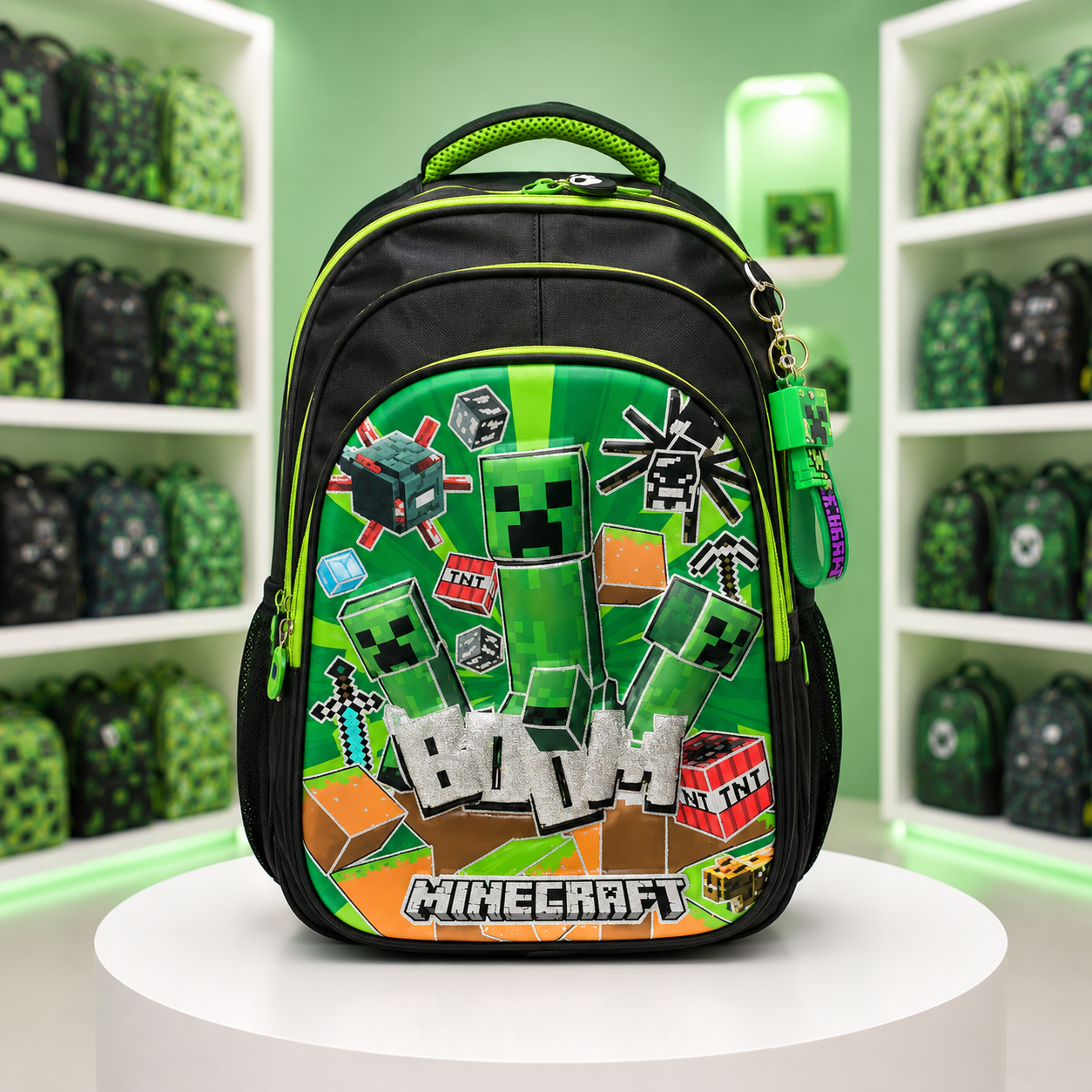 Kids Minecraft School Backpack | 13H × 10W