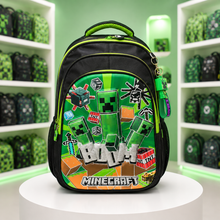 Kids Minecraft School Backpack | 13H × 10W