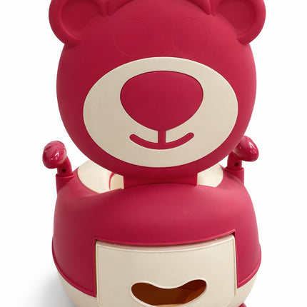 Cute Bear-Shaped Baby Potty Training Chair with Handles