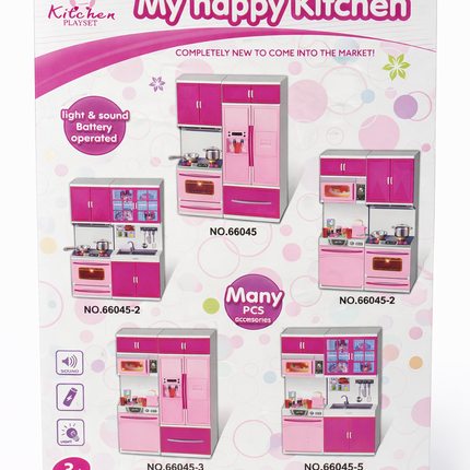 My Happy Kitchen – My Modern Kitchen Playset (Light & Sound) – Pink