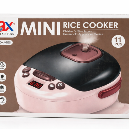 Mini Toy Rice Cooker Set for Kids – Pretend Play Kitchen Appliance