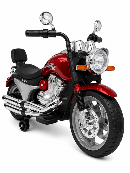 Kids Electric Ride-On Motorcycle – Battery Powered Toy Bike with Training Wheels - gb 916