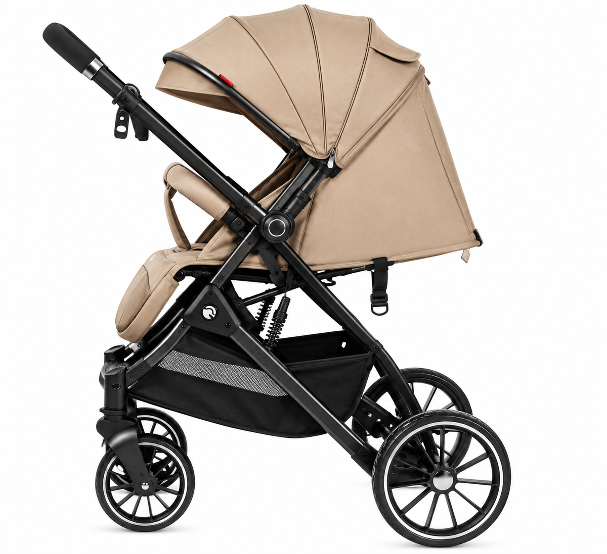 Kidilo 535 Coffee - Foldable stroller with Double-Face Handle