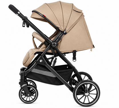 Kidilo 535 Coffee - Foldable stroller with Double-Face Handle