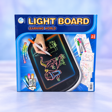 Light Board LED Writing & Drawing Tablet – 4 Neon Colors
