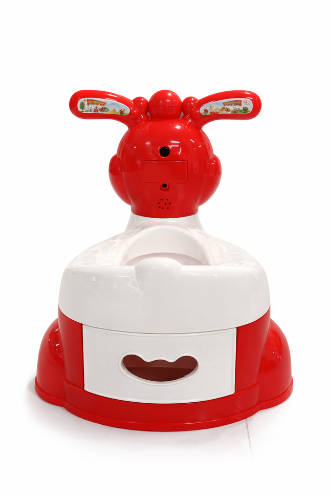Cartoon Animal Potty Training Chair for Toddlers – Red & White
