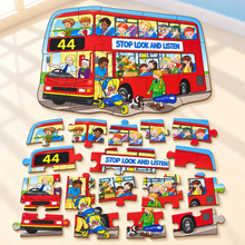 Big Bus Shaped Floor Puzzle