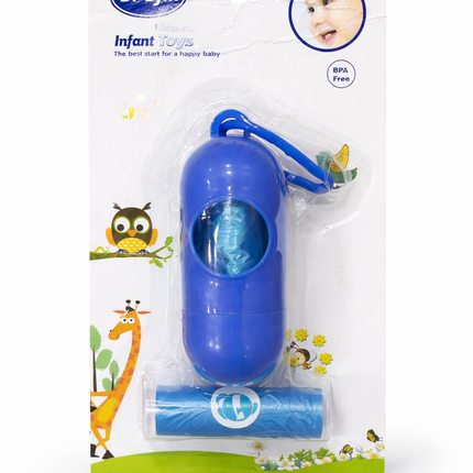 Dr. Gym Baby Diaper Waste Bags with Dispenser – BPA Free (Portable & Hygienic)