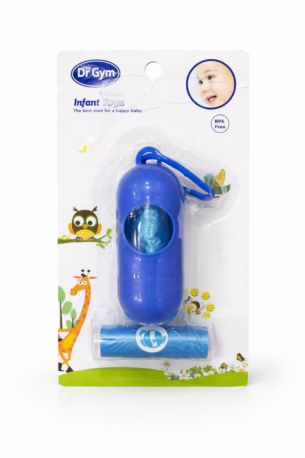 Dr. Gym Baby Diaper Waste Bags with Dispenser – BPA Free (Portable & Hygienic)