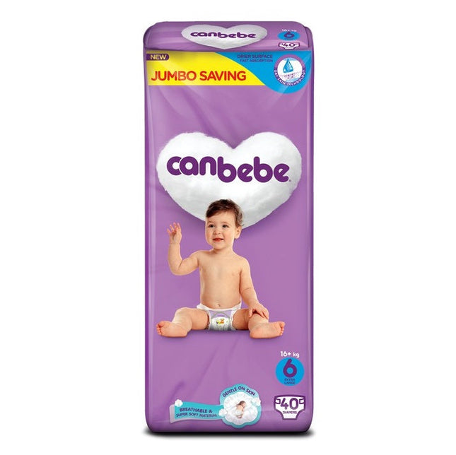 CANBEBE BABY DIAPER (+16KG) SIZE 6 X-LARGE JUMBO PACK