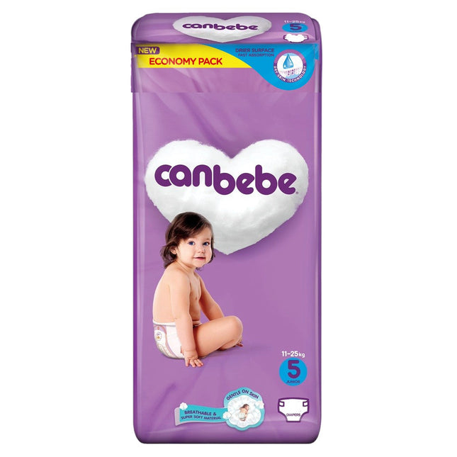 CANBEBE BABY DIAPER (11-25KG) SIZE 5 JUNIOR ECONOMY PACK