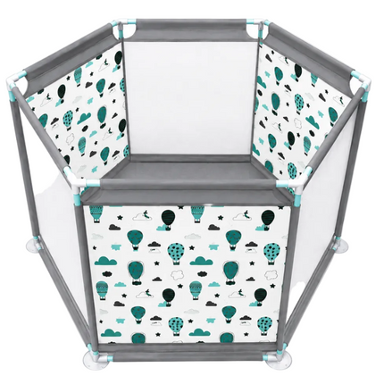 Baby Play Fence Hexagonal Safety Playpen – 112CM Multi-Function Indoor - T12892