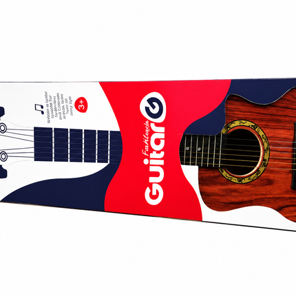 Kids Acoustic Toy Guitar – Wooden Style Musical Guitar for Children | Beginner Music Learning Toy 3+
