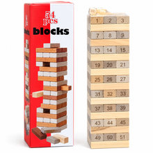 IMPORTED | 54-Piece Wooden Jenga Tower Game