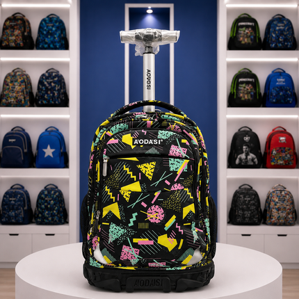 AODAS | Kids Trolley School Backpack – 18" × 12" INCHES