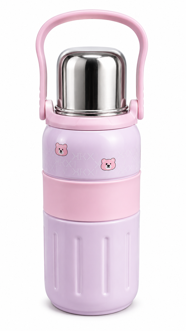 Kids Stainless Steel Water Bottle with Cup