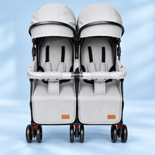 Twin Baby Stroller – Grey Edition