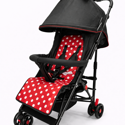 Lightweight Baby Stroller DN303  with Large Canopy & Polka Dot Seat