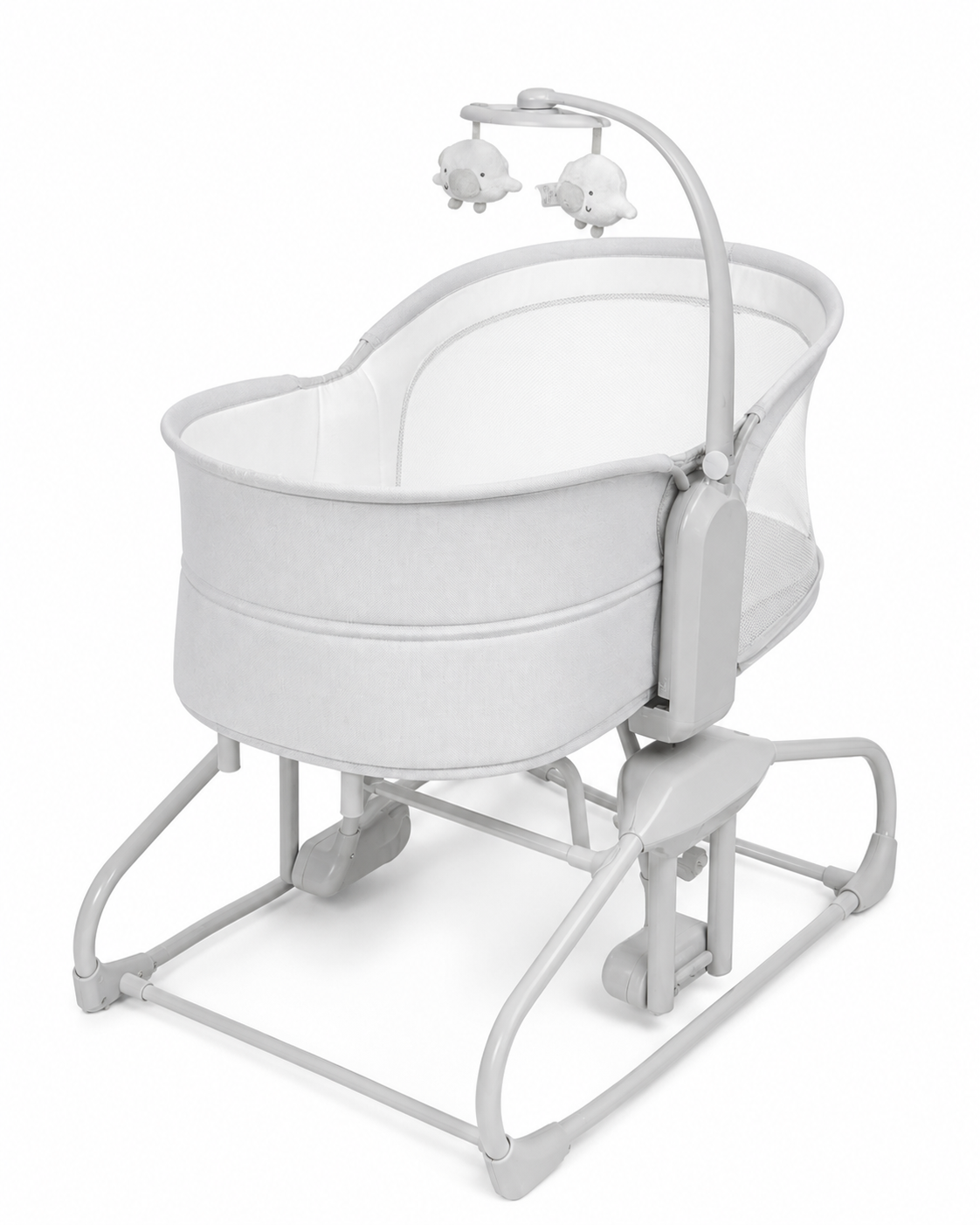 Mastela 4-in-1 Deluxe Multi-Functional Baby Bassinet & Bedside Cradle (Grey Edition)