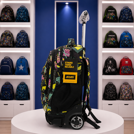 AODAS | Kids Trolley School Backpack – 18" × 12" INCHES