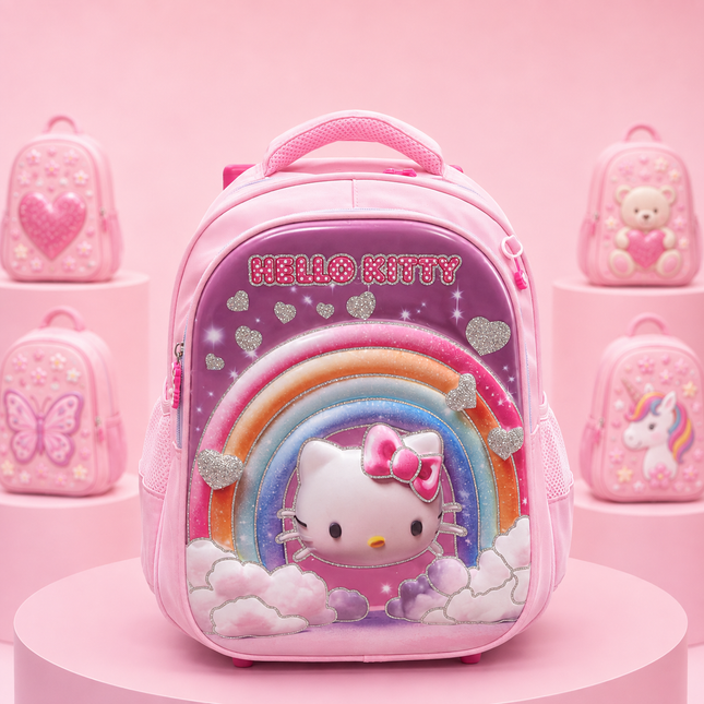 Hello Kitty Girls Rainbow School Backpack |