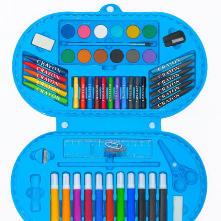 Super Mega Art Set – 75 Pieces | Kids Creative Drawing & Coloring Kit