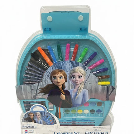 Frozen II Colouring Set – Complete Art & Drawing Kit for Kids (Blue)