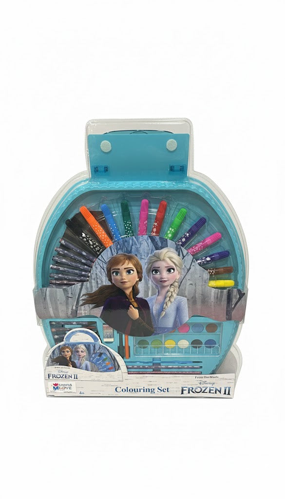 Frozen II Colouring Set – Complete Art & Drawing Kit for Kids (Blue)