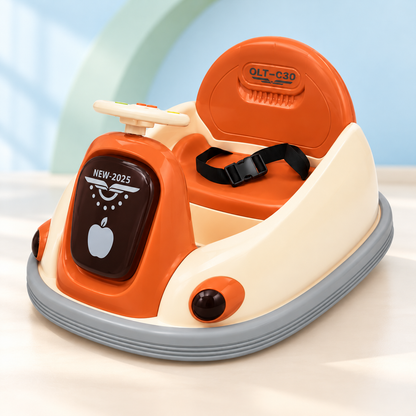 Kids Electric Bumper Ride-On Car with Steering Wheel & Safety Belt