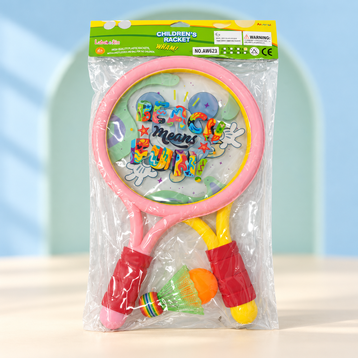 Kids Badminton Racket Set with Shuttlecock – Children’s Play Racket Toy