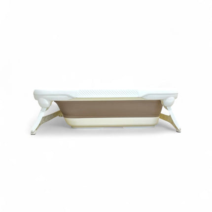 BABAMAMA Foldable Bath Tub With Thermometer Reading Brown