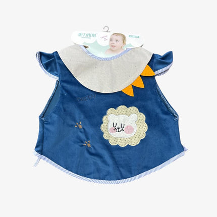 Baby Frock Bib (Blue)