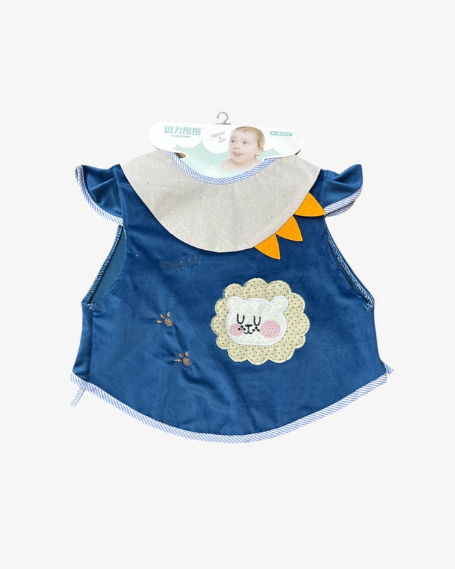 Baby Frock Bib (Blue)